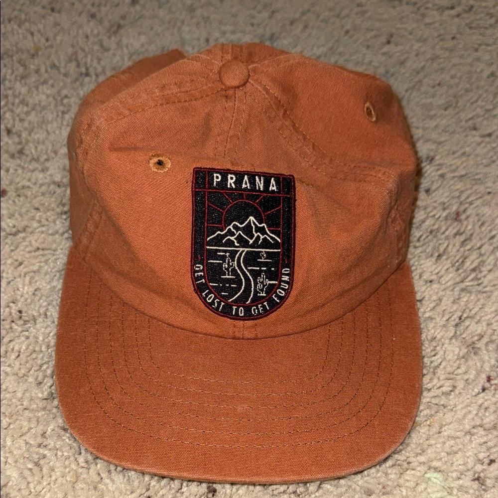 Prana Rust Cap with Logo Patch